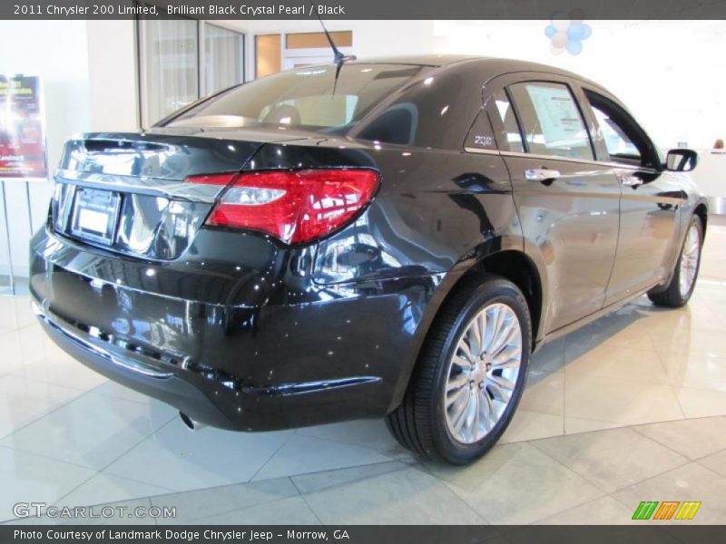 Brilliant Black Crystal Pearl / Black 2011 Chrysler 200 Limited
