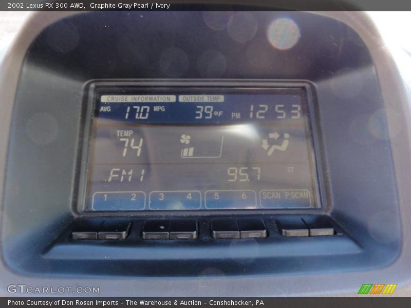 Graphite Gray Pearl / Ivory 2002 Lexus RX 300 AWD