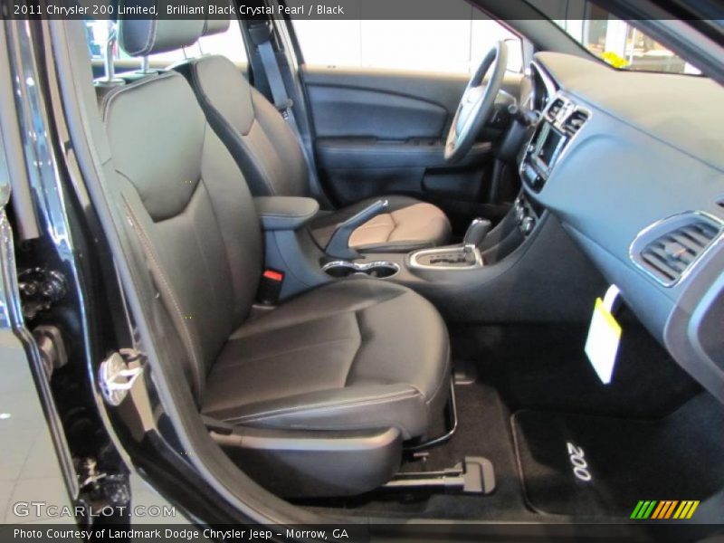 Brilliant Black Crystal Pearl / Black 2011 Chrysler 200 Limited