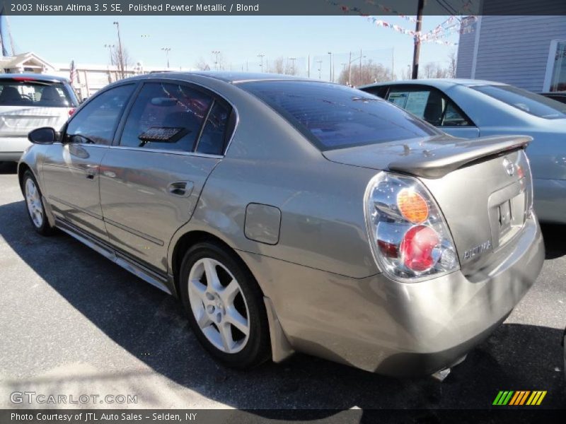Polished Pewter Metallic / Blond 2003 Nissan Altima 3.5 SE