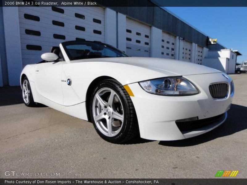 Alpine White / Black 2006 BMW Z4 3.0si Roadster