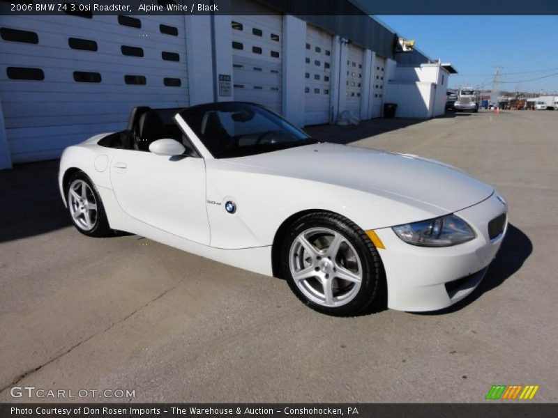 Alpine White / Black 2006 BMW Z4 3.0si Roadster