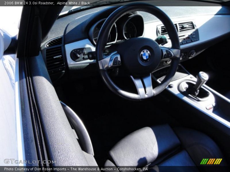 Alpine White / Black 2006 BMW Z4 3.0si Roadster