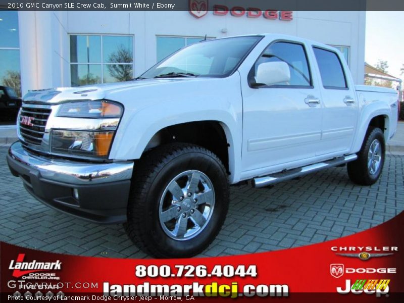 Summit White / Ebony 2010 GMC Canyon SLE Crew Cab