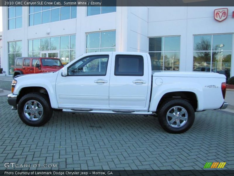Summit White / Ebony 2010 GMC Canyon SLE Crew Cab