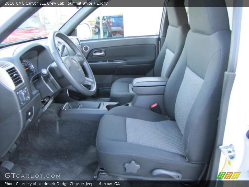  2010 Canyon SLE Crew Cab Ebony Interior