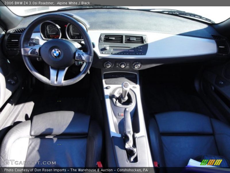 Alpine White / Black 2006 BMW Z4 3.0si Roadster