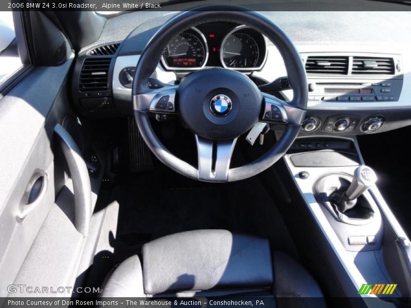Alpine White / Black 2006 BMW Z4 3.0si Roadster
