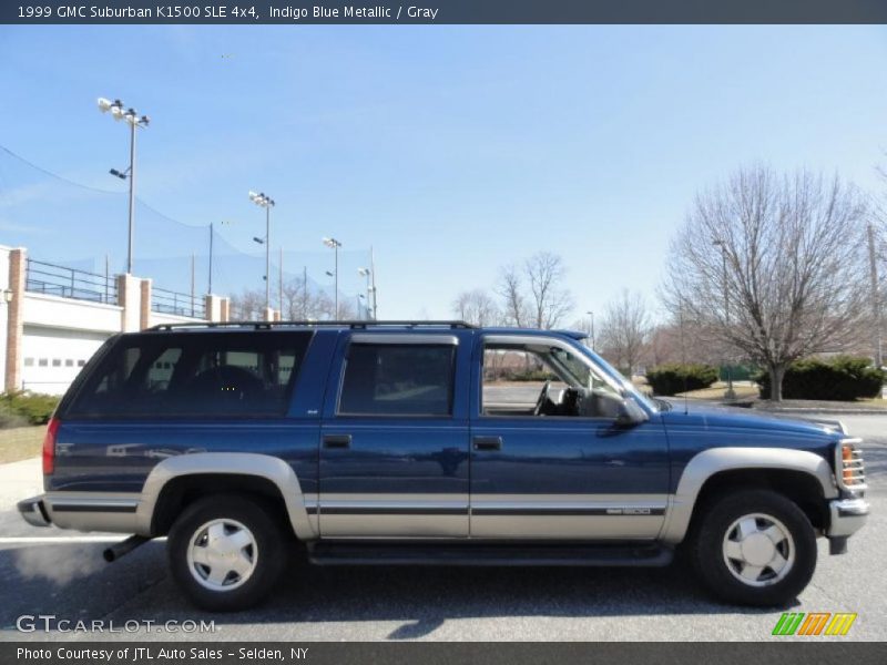 Indigo Blue Metallic / Gray 1999 GMC Suburban K1500 SLE 4x4