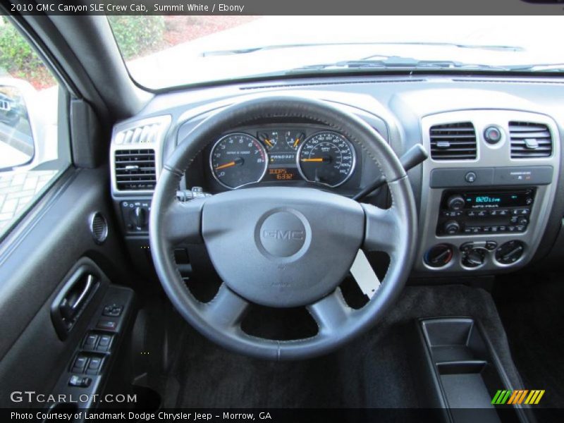 Dashboard of 2010 Canyon SLE Crew Cab