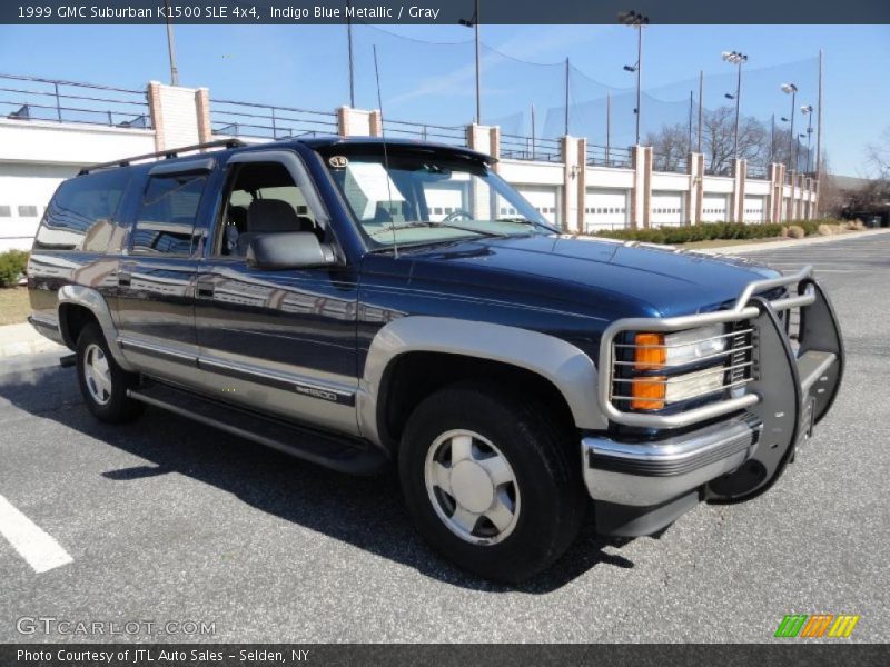Indigo Blue Metallic / Gray 1999 GMC Suburban K1500 SLE 4x4