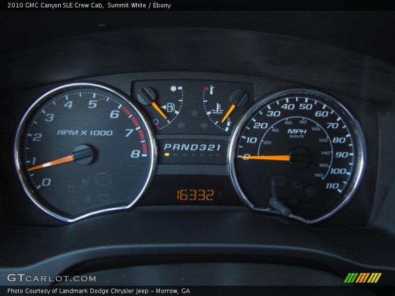  2010 Canyon SLE Crew Cab SLE Crew Cab Gauges