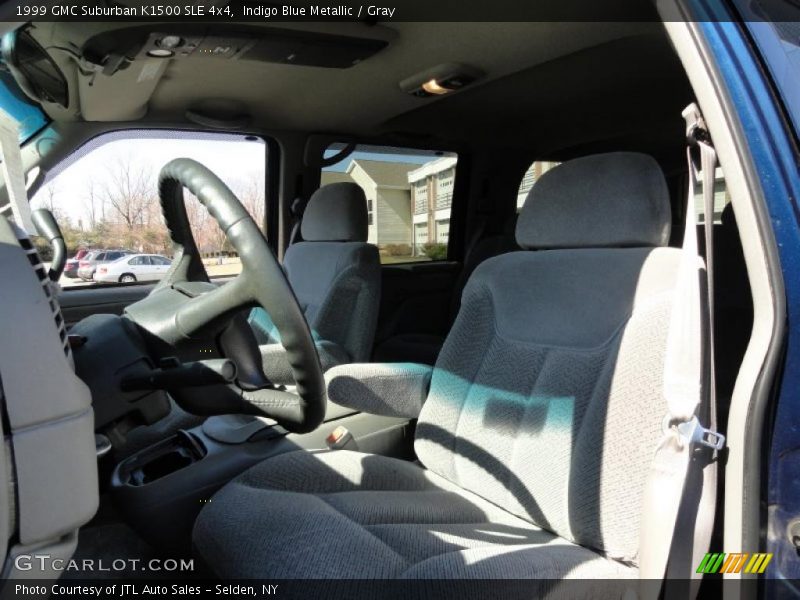 Indigo Blue Metallic / Gray 1999 GMC Suburban K1500 SLE 4x4