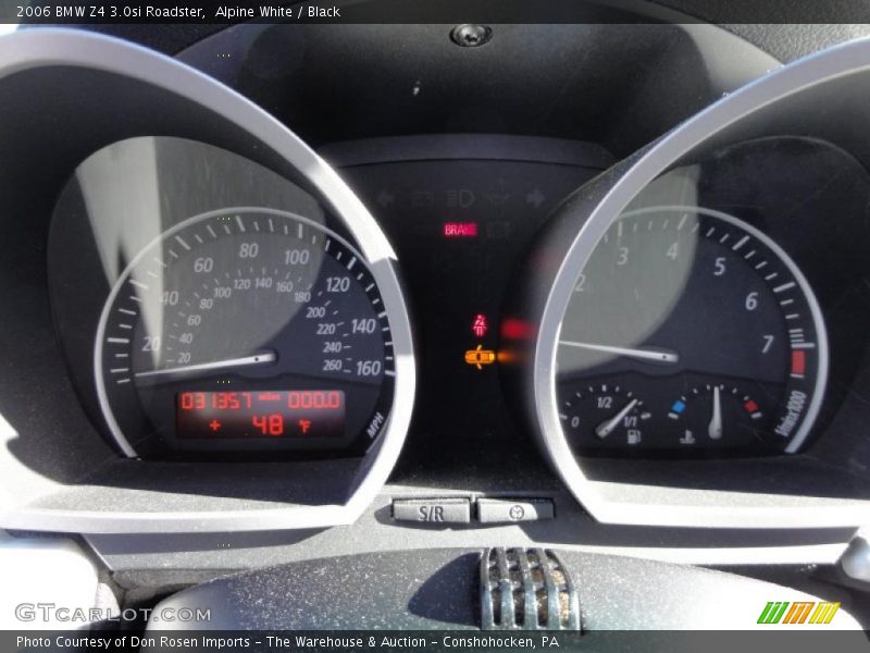 Alpine White / Black 2006 BMW Z4 3.0si Roadster