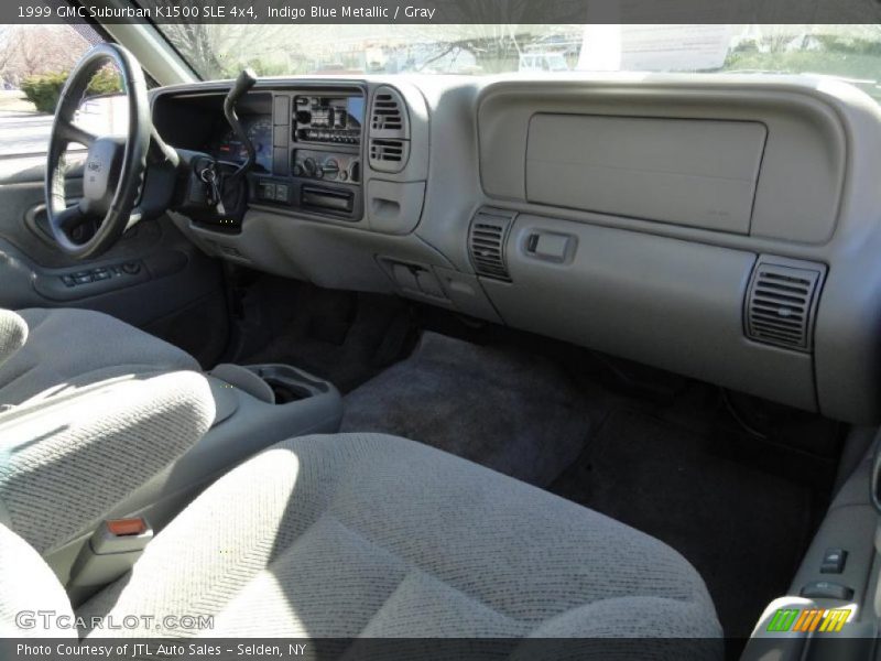 Indigo Blue Metallic / Gray 1999 GMC Suburban K1500 SLE 4x4
