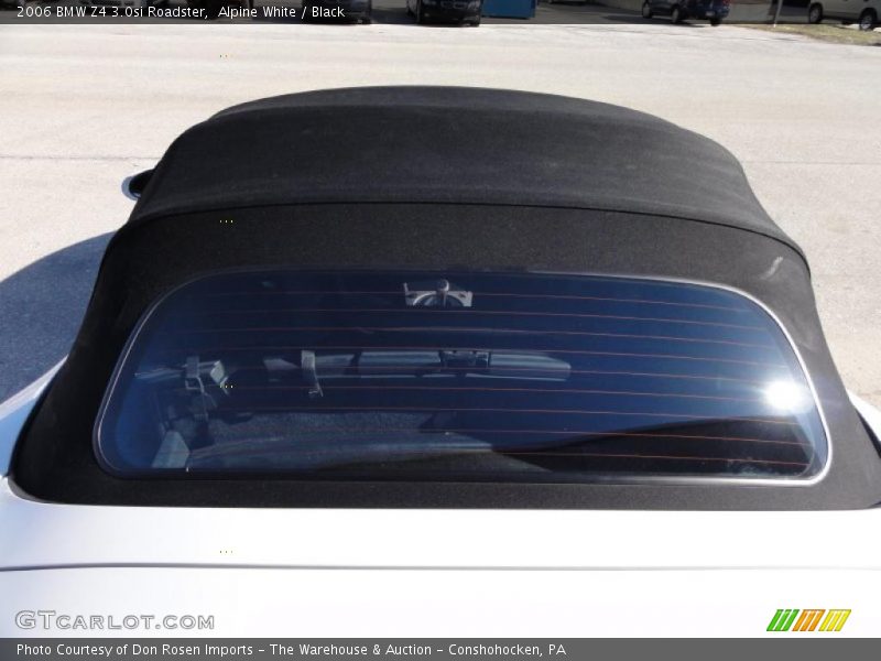Alpine White / Black 2006 BMW Z4 3.0si Roadster