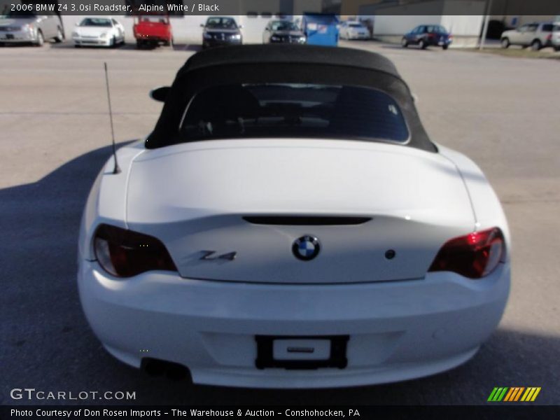 Alpine White / Black 2006 BMW Z4 3.0si Roadster