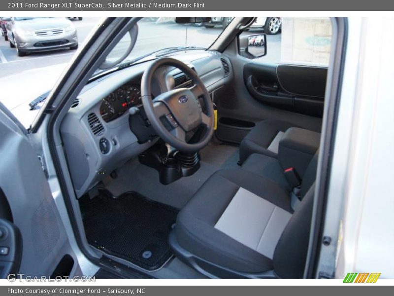 Silver Metallic / Medium Dark Flint 2011 Ford Ranger XLT SuperCab