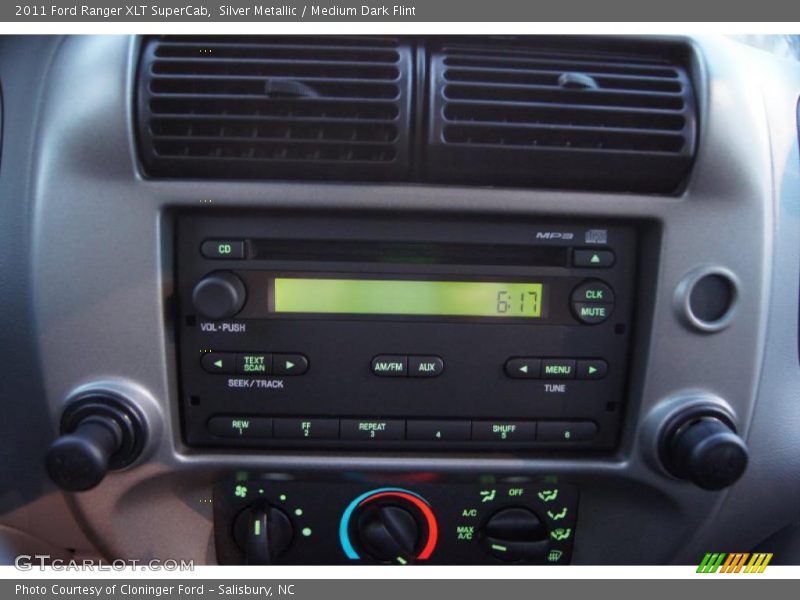 Controls of 2011 Ranger XLT SuperCab