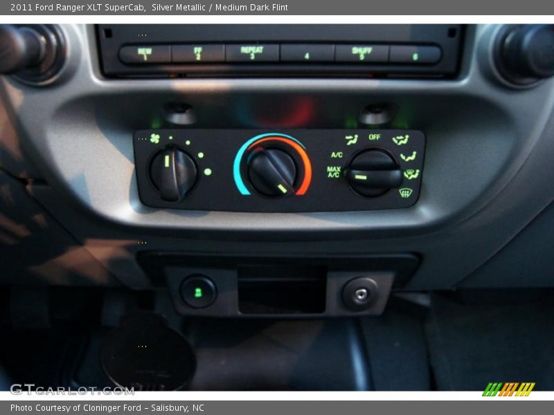 Controls of 2011 Ranger XLT SuperCab