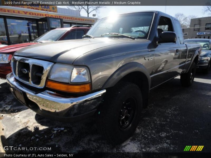 Medium Platinum Metallic / Medium Graphite 1999 Ford Ranger XLT Extended Cab 4x4
