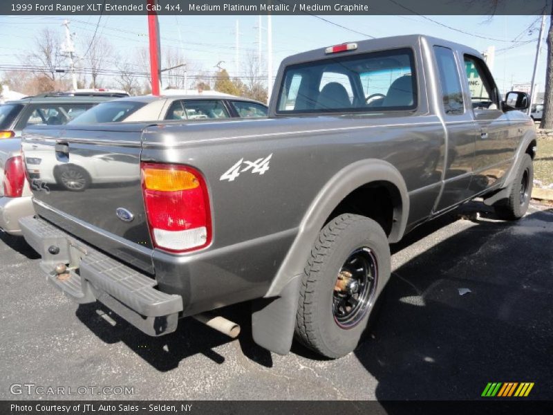 Medium Platinum Metallic / Medium Graphite 1999 Ford Ranger XLT Extended Cab 4x4