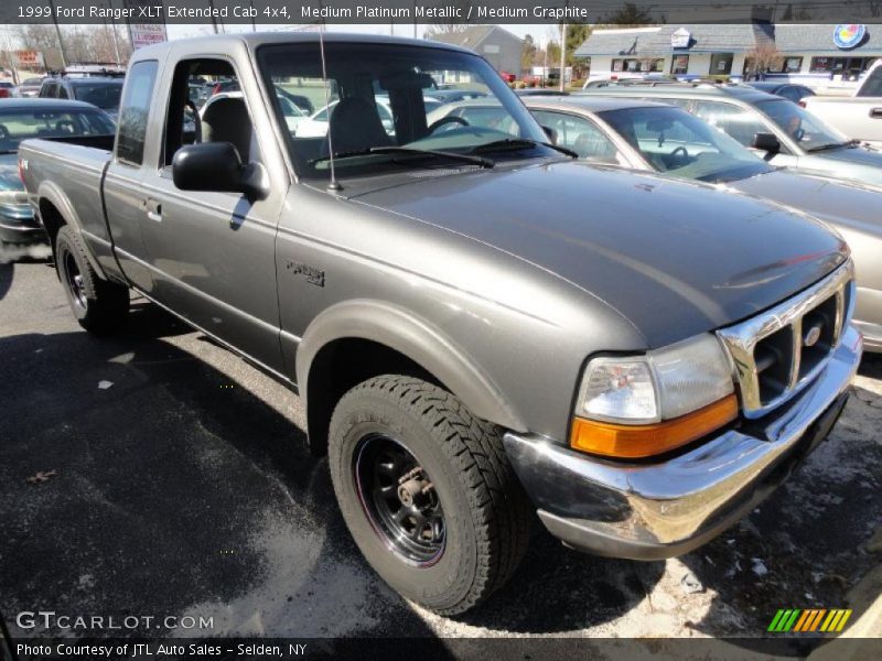 Medium Platinum Metallic / Medium Graphite 1999 Ford Ranger XLT Extended Cab 4x4