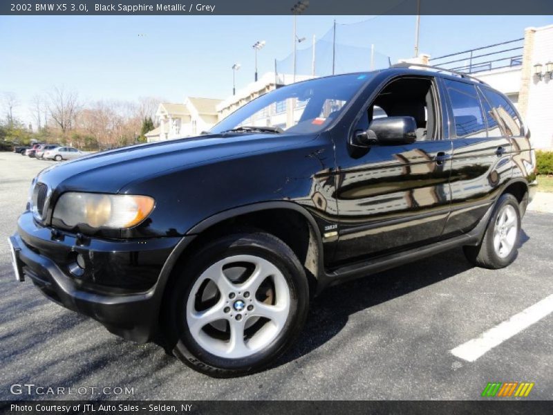 Black Sapphire Metallic / Grey 2002 BMW X5 3.0i