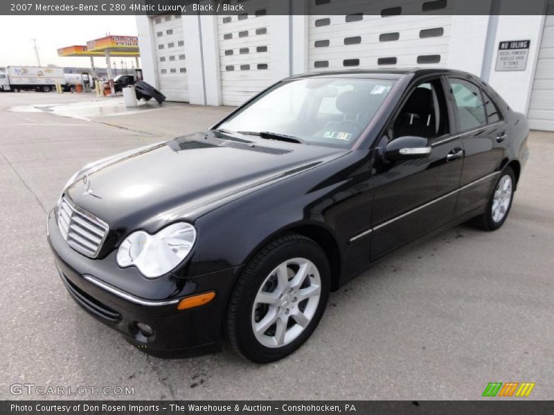Black / Black 2007 Mercedes-Benz C 280 4Matic Luxury