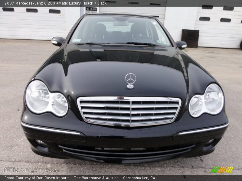 Black / Black 2007 Mercedes-Benz C 280 4Matic Luxury