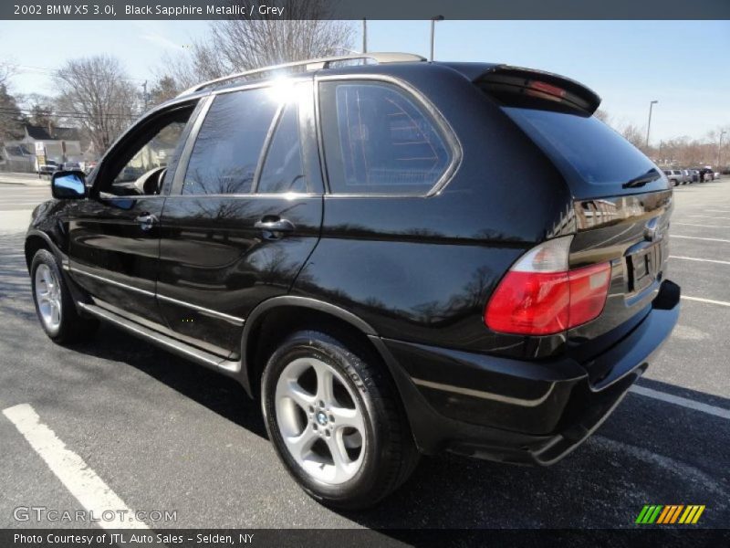 Black Sapphire Metallic / Grey 2002 BMW X5 3.0i