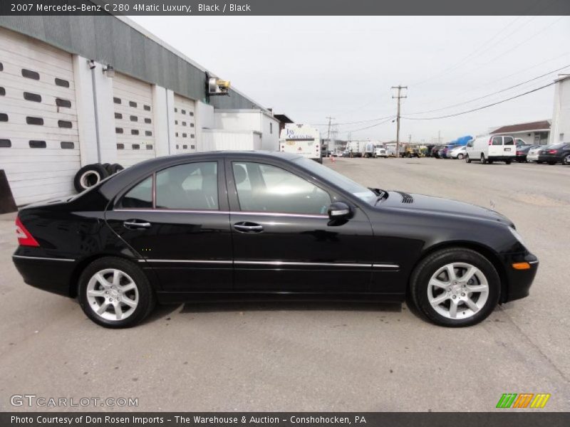 Black / Black 2007 Mercedes-Benz C 280 4Matic Luxury