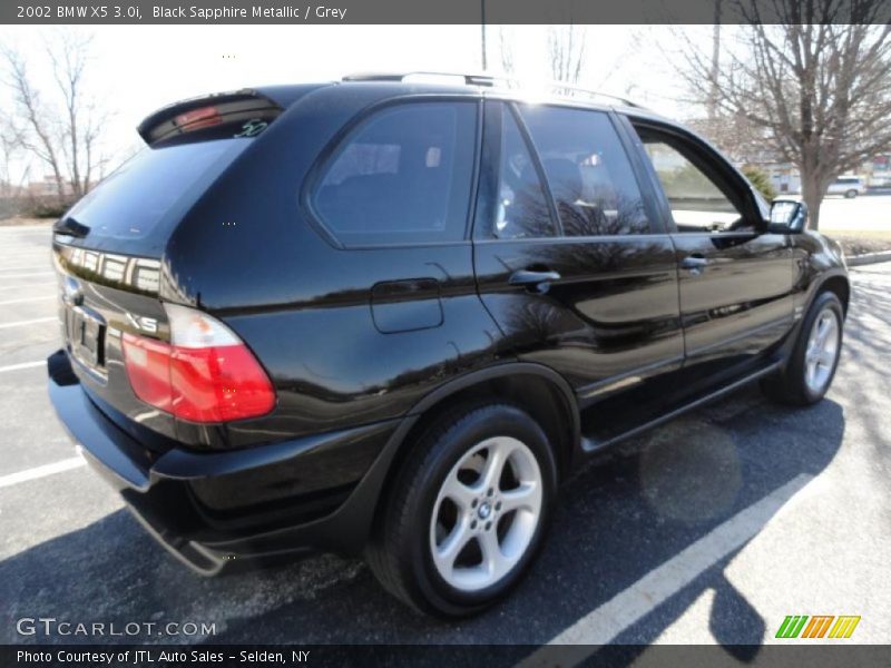 Black Sapphire Metallic / Grey 2002 BMW X5 3.0i