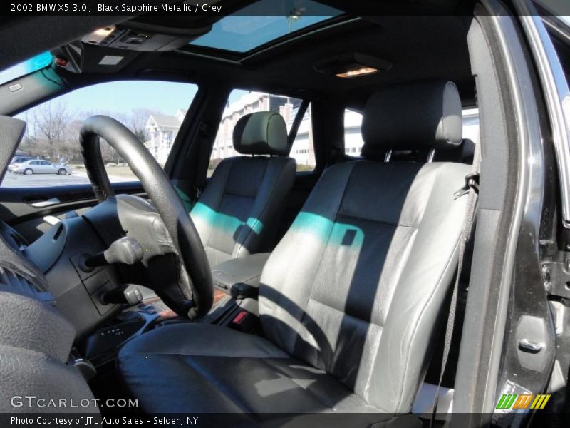 Black Sapphire Metallic / Grey 2002 BMW X5 3.0i