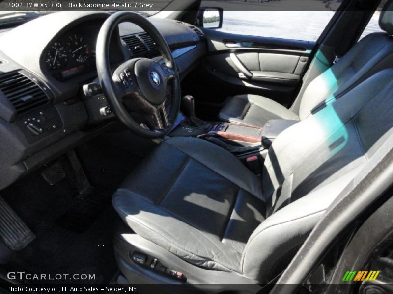 Black Sapphire Metallic / Grey 2002 BMW X5 3.0i