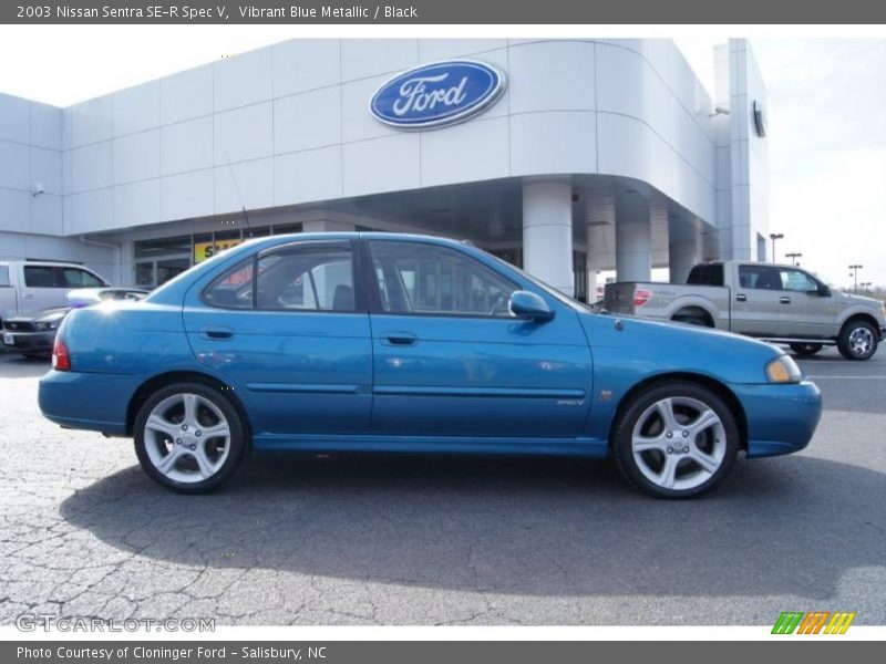 Vibrant Blue Metallic / Black 2003 Nissan Sentra SE-R Spec V