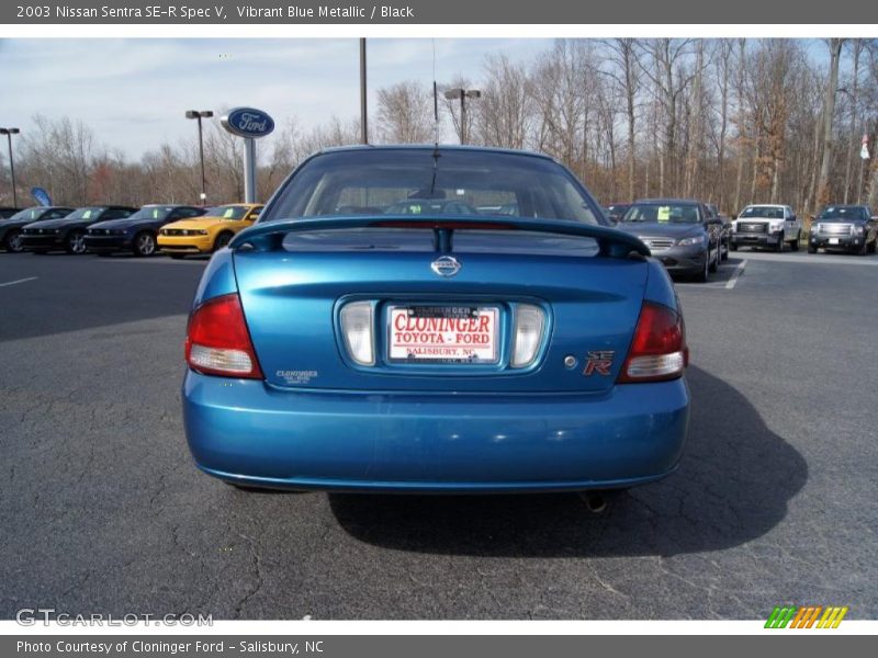 Vibrant Blue Metallic / Black 2003 Nissan Sentra SE-R Spec V