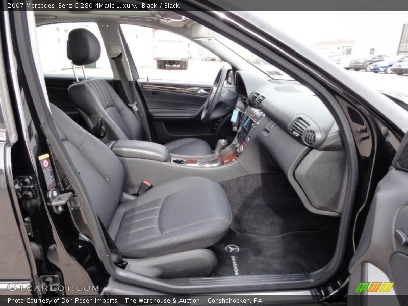 Black / Black 2007 Mercedes-Benz C 280 4Matic Luxury