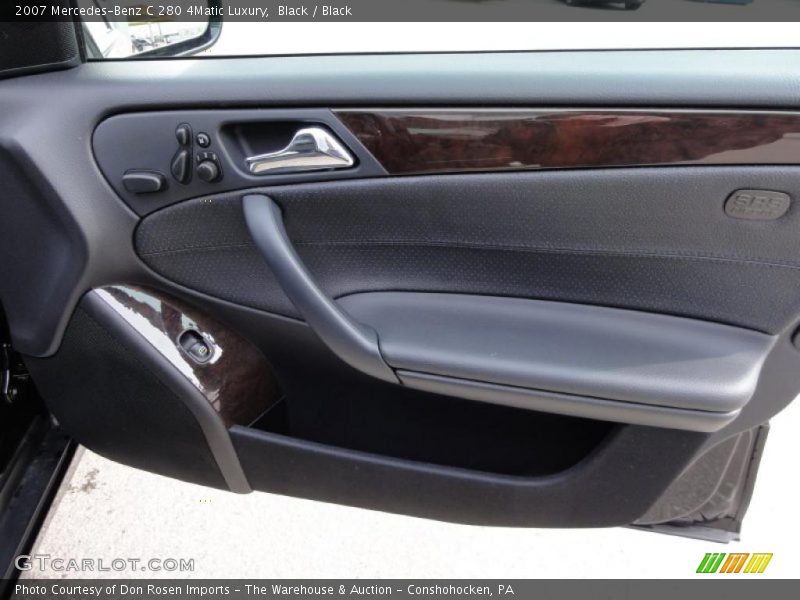 Black / Black 2007 Mercedes-Benz C 280 4Matic Luxury