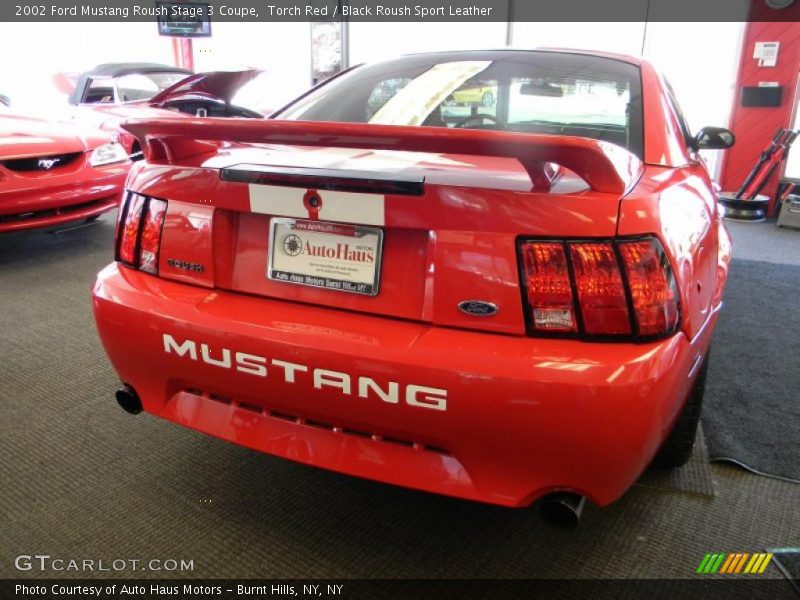 Torch Red / Black Roush Sport Leather 2002 Ford Mustang Roush Stage 3 Coupe