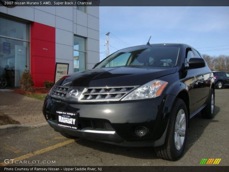 Super Black / Charcoal 2007 Nissan Murano S AWD