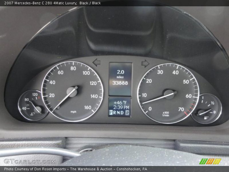 Black / Black 2007 Mercedes-Benz C 280 4Matic Luxury