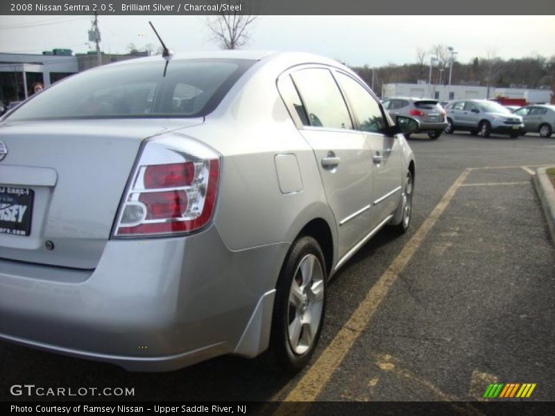 Brilliant Silver / Charcoal/Steel 2008 Nissan Sentra 2.0 S