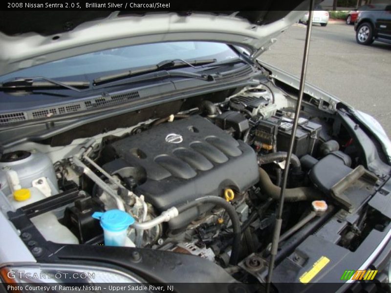 Brilliant Silver / Charcoal/Steel 2008 Nissan Sentra 2.0 S