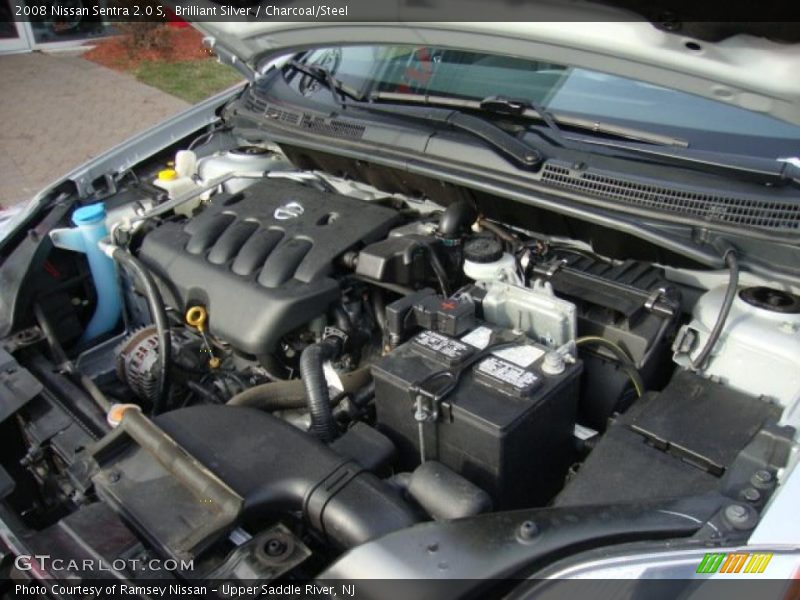 Brilliant Silver / Charcoal/Steel 2008 Nissan Sentra 2.0 S
