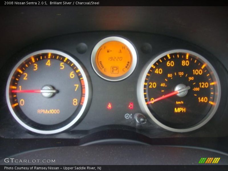 Brilliant Silver / Charcoal/Steel 2008 Nissan Sentra 2.0 S