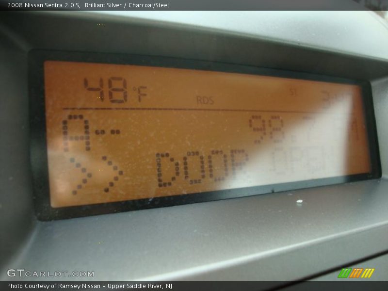 Brilliant Silver / Charcoal/Steel 2008 Nissan Sentra 2.0 S