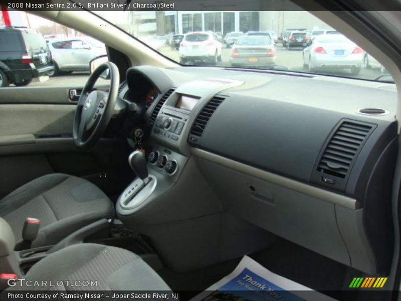 Brilliant Silver / Charcoal/Steel 2008 Nissan Sentra 2.0 S