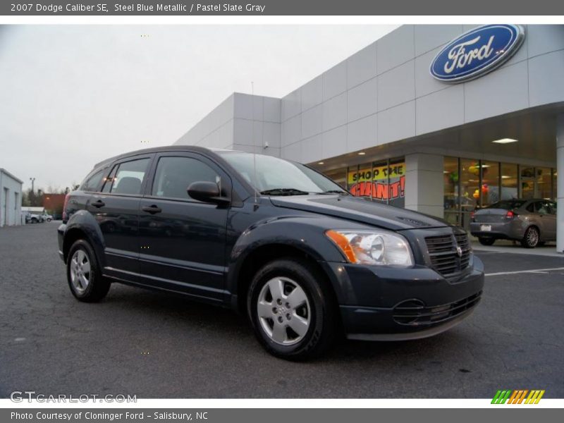 Steel Blue Metallic / Pastel Slate Gray 2007 Dodge Caliber SE