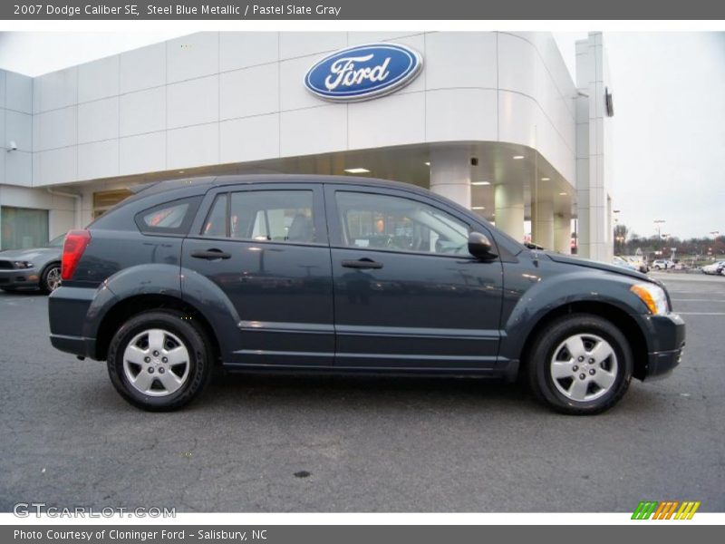 Steel Blue Metallic / Pastel Slate Gray 2007 Dodge Caliber SE